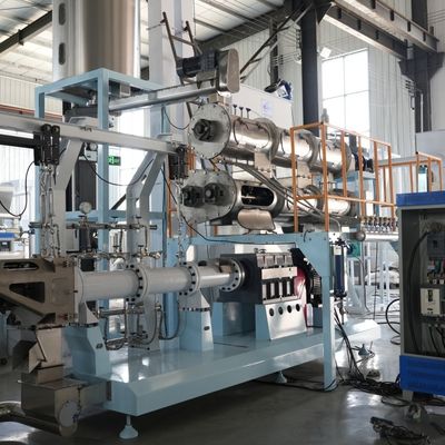 خط تولید خوراک حیوانات خانگی 2ton/H 115KW شجره نامه غذای سگ 20×1.2×2.2 میلی متر