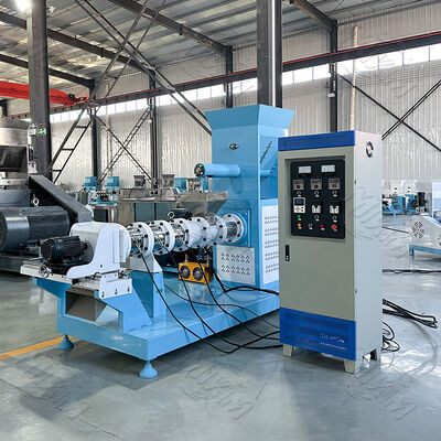 Stainless Steel Fish Feed Extruder Machine with 100-2000 kg/h Capacity and Automatic Feeding for Pet Food Pellet Making