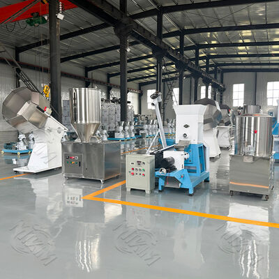 Fish Feed Production Equipment: 200-1000KG/H Single-Screw Floating Fish Feed Extruder Machine For Sale 