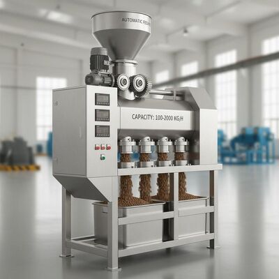 ماشین گلوله های تغذیه ماهی از فولاد ضد زنگ با ظرفیت 100-2000 کیلوگرم در ساعت و تغذیه خودکار