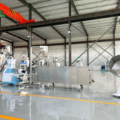 مواد غذایی خشک و مرطوب حیوانات خانگی اتوماتیک یک پیچ ماشین تغذیه میگو Extruder میگو